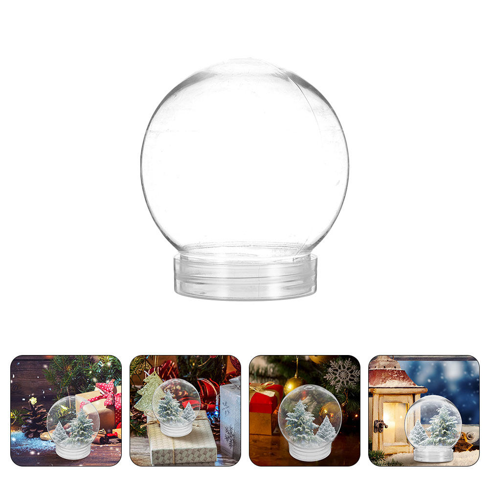 Plastic Dome Clear - 6Pcs Snow Globe Plastic Clear Containers