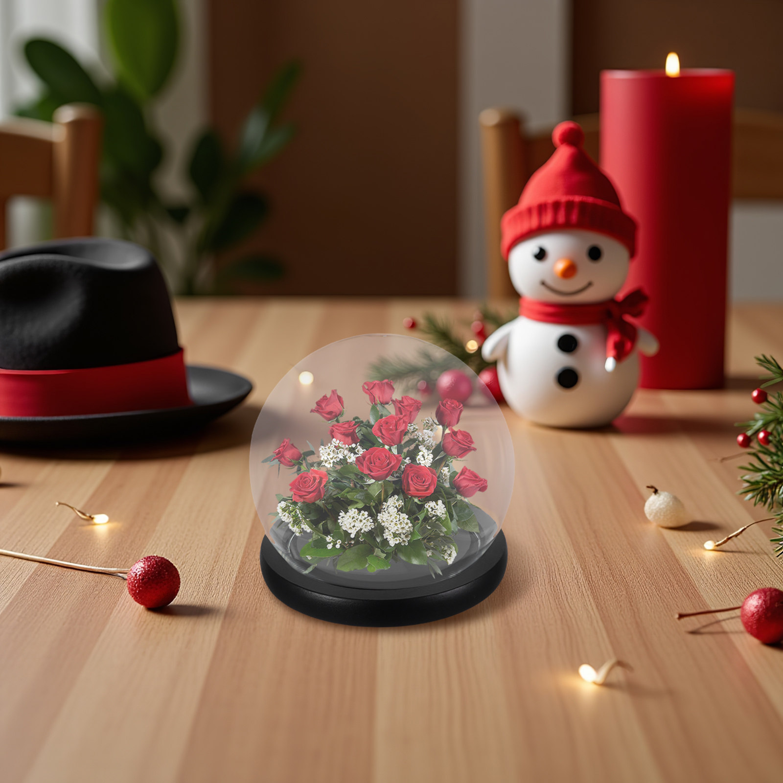 Glass Cloche Dome with Solid W - đánh giá và giá Plastic Dome Clear
