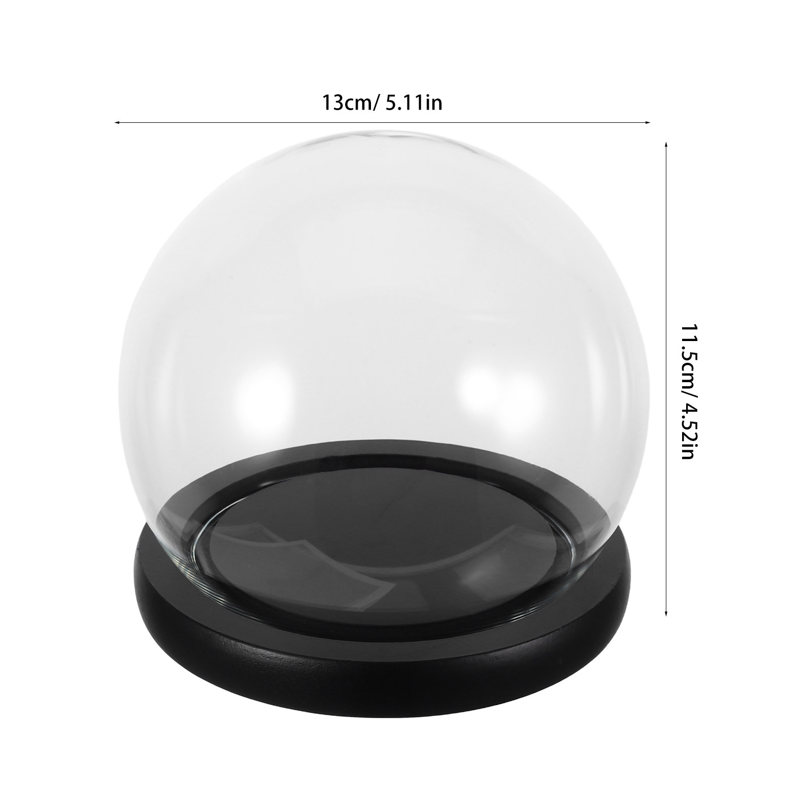 Glass Cloche Dome with Solid W - đánh giá và giá Plastic Dome Clear