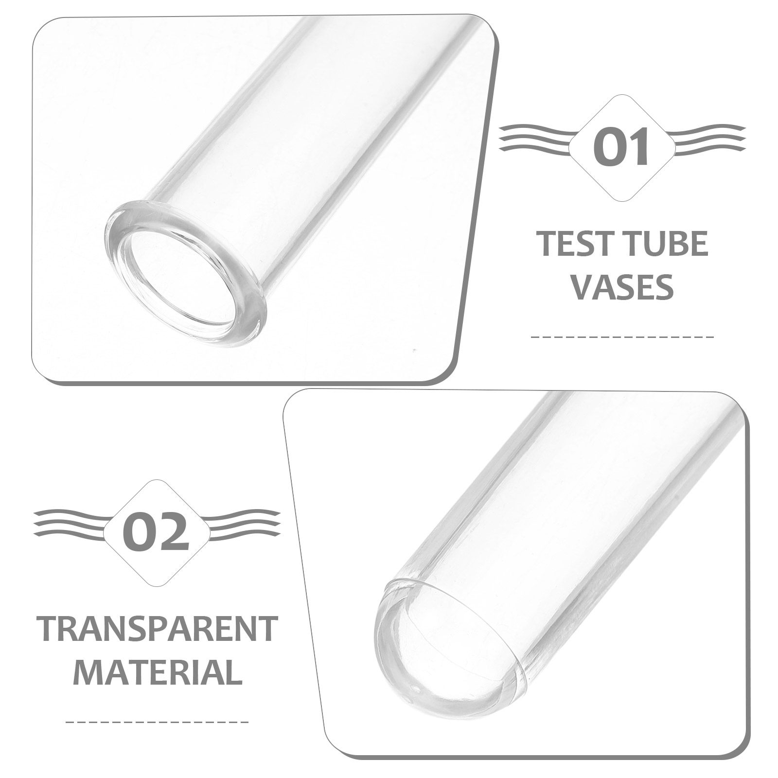 6Pcs Clear Test Tube Flower Va - đánh giá và giá Propagation Station Vase