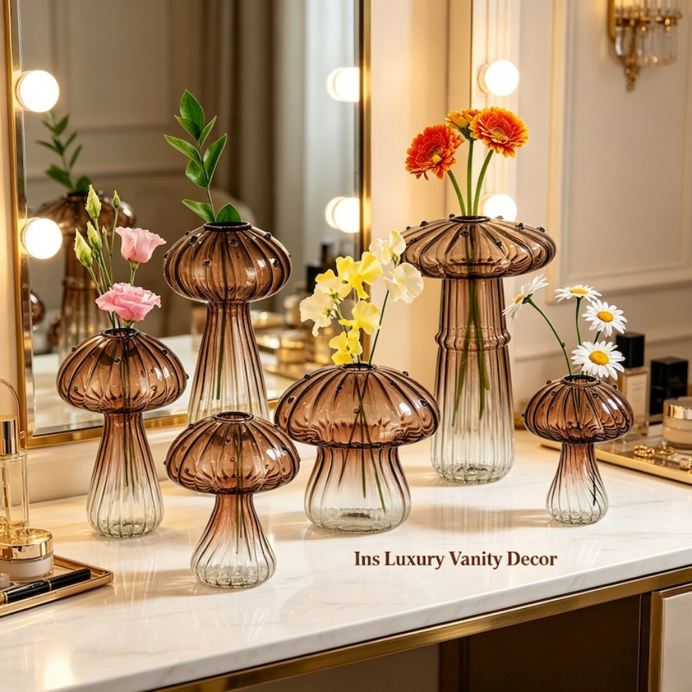 Mushroom‑Design Fluted Glass P - đánh giá và giá Propagation Station Vase