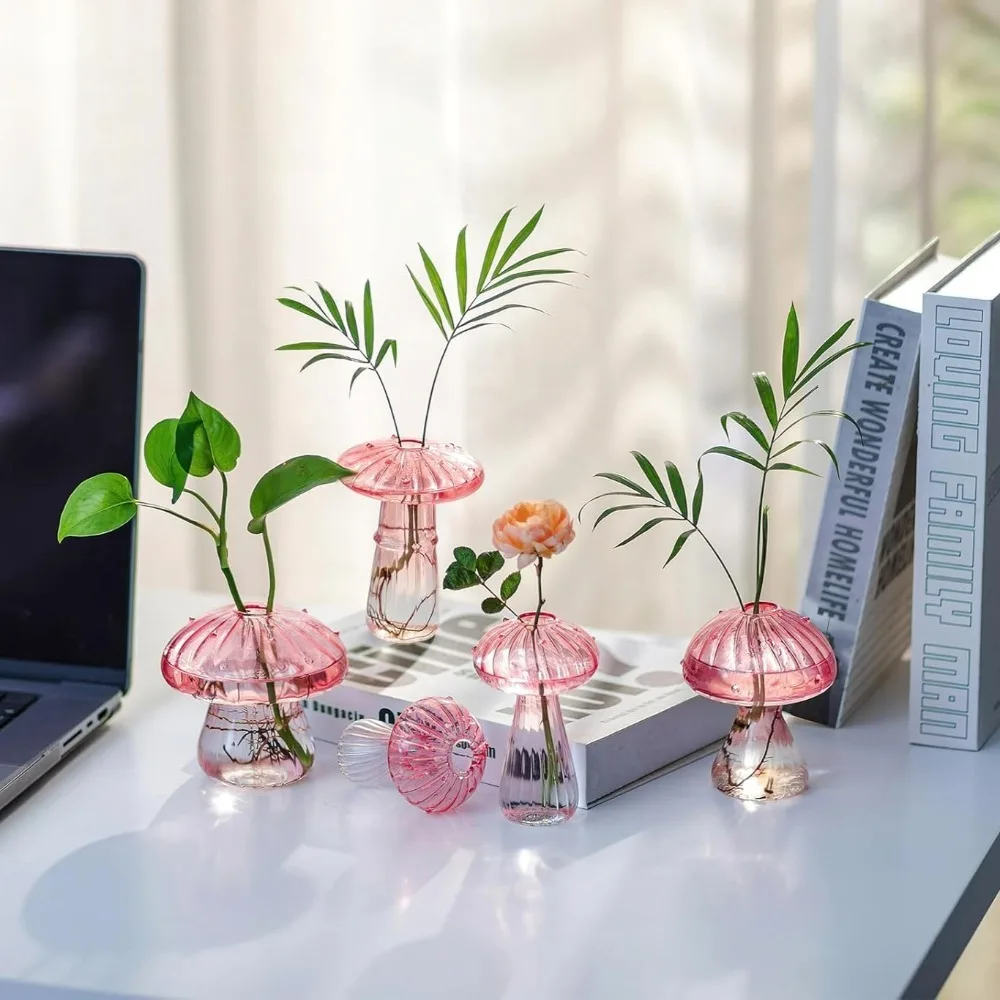 Mushroom‑Design Fluted Glass P - đánh giá và giá Propagation Station Vase