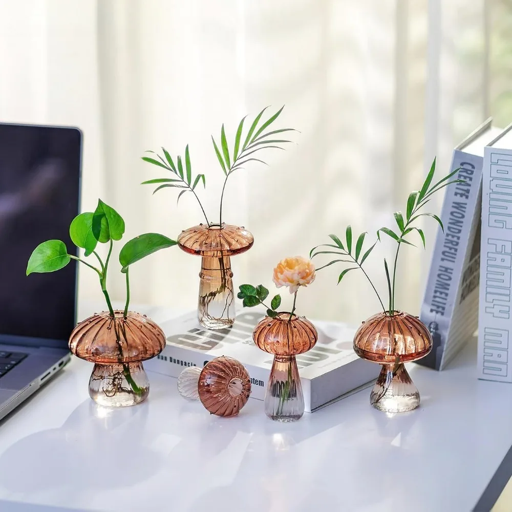 Mushroom‑Design Fluted Glass P - đánh giá và giá Propagation Station Vase