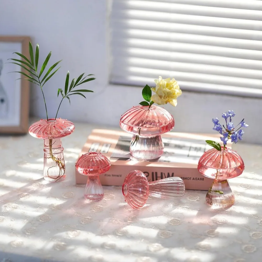 Mushroom‑Design Fluted Glass P - đánh giá và giá Propagation Station Vase